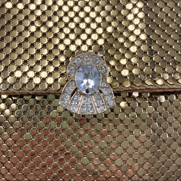 Whiting & Davis gold mesh vintage purse - Picture 2 of 9